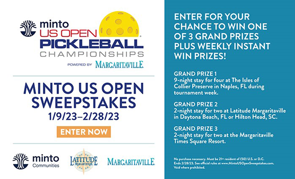 Minto US Open Sweepstakes