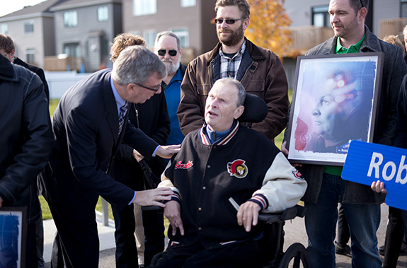 Street naming announcement in Quinn's Pointe - a community by Minto Communities