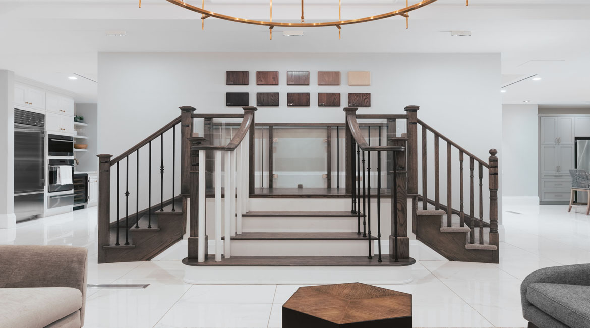 Select your stair finishes at the Minto Design Centre