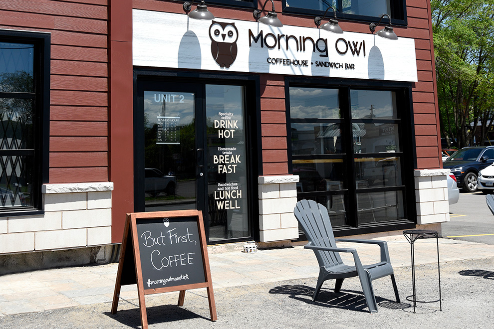 Morning Owl restaurant in Manotick Village - located near Mahogany, a community by Minto Communities