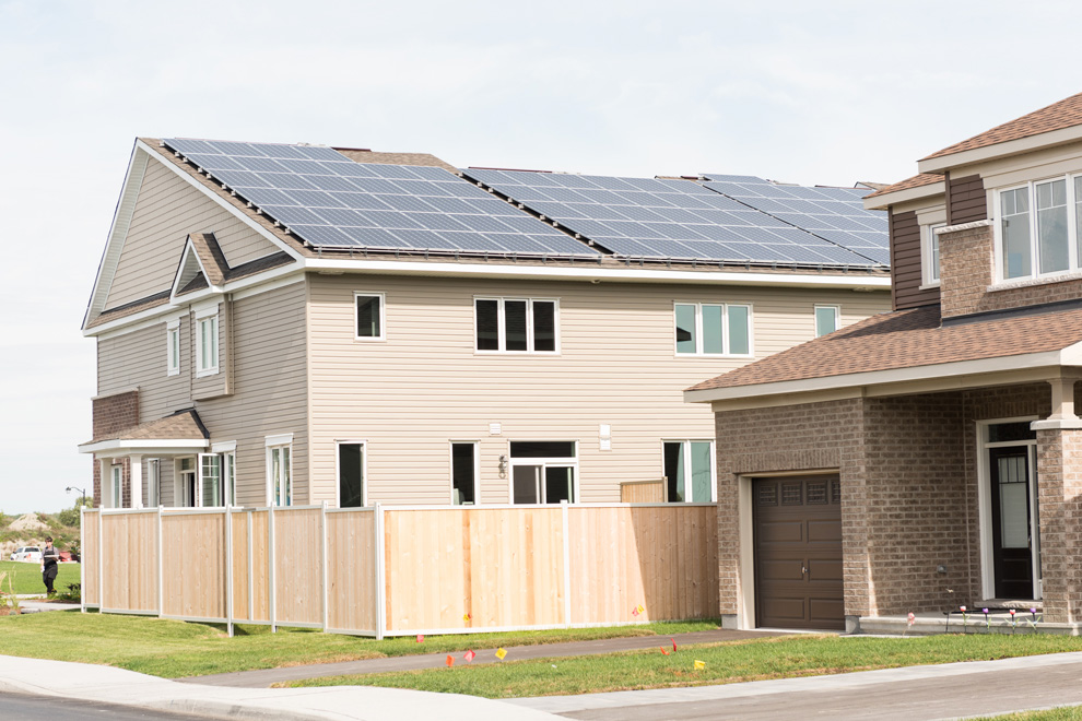 Solar panels on Net Zero towns