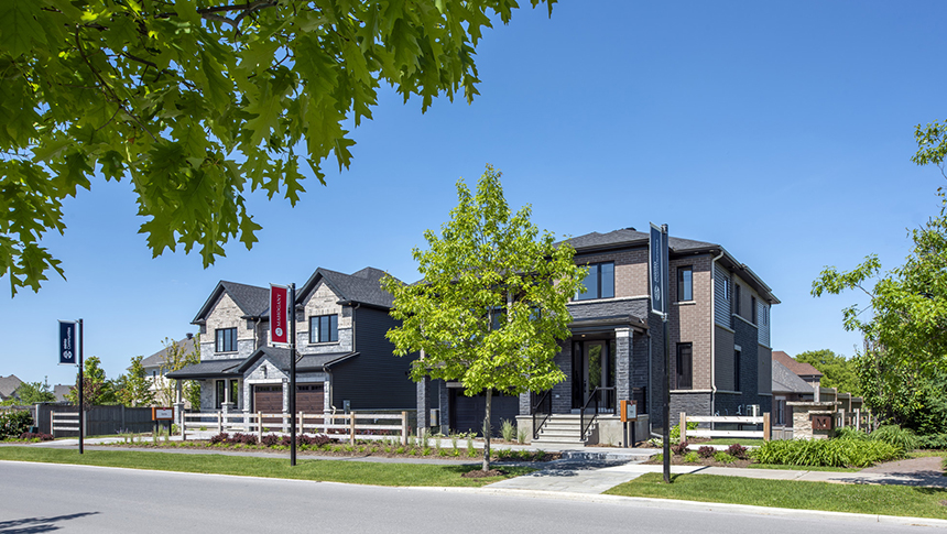 Exterior of Mahogany model homes