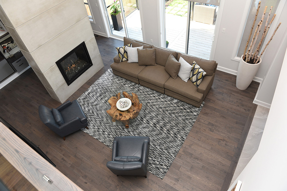 The Cheo Home - Single Family Home - Fireplace and living room - built by Minto Communities