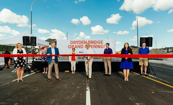 Whitby's long awaited new Dryden Bridge now open for traffic near Ivy Ridge