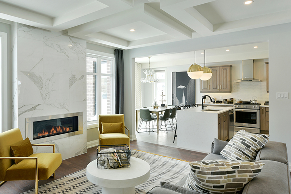 Elderberry - 52' Single Family Home - Living Room - Mahogany, Manotick