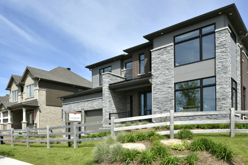 Exterior of Model Homes in Mahogany, Manotick