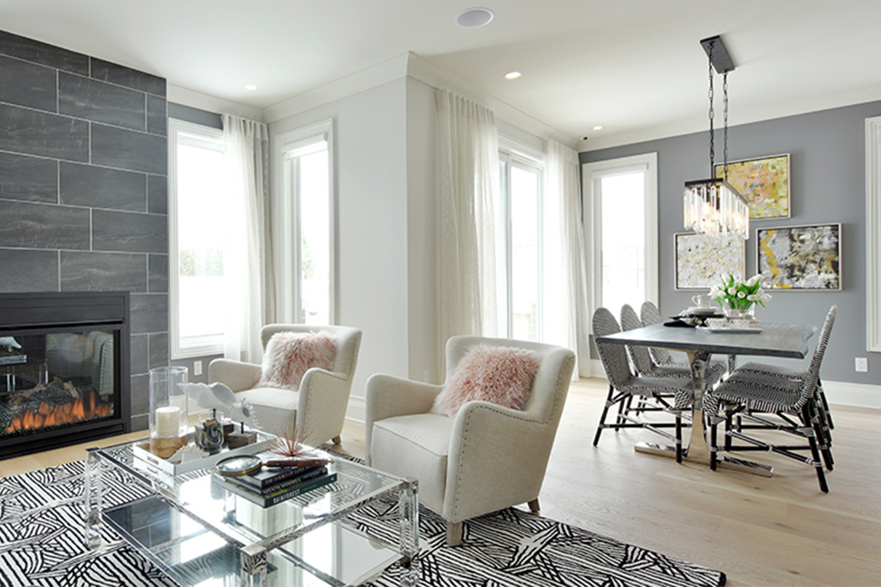 Butternut - 45' Bungalow - Living Room - Mahogany, Manotick