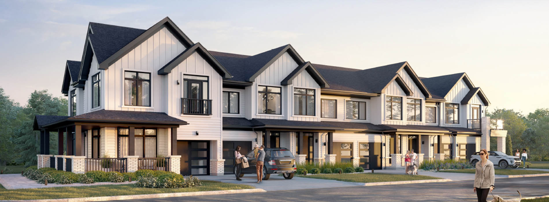 Modern Farmhouse - Townhomes at The Heights of Harmony in Oshawa, Minto Communities.