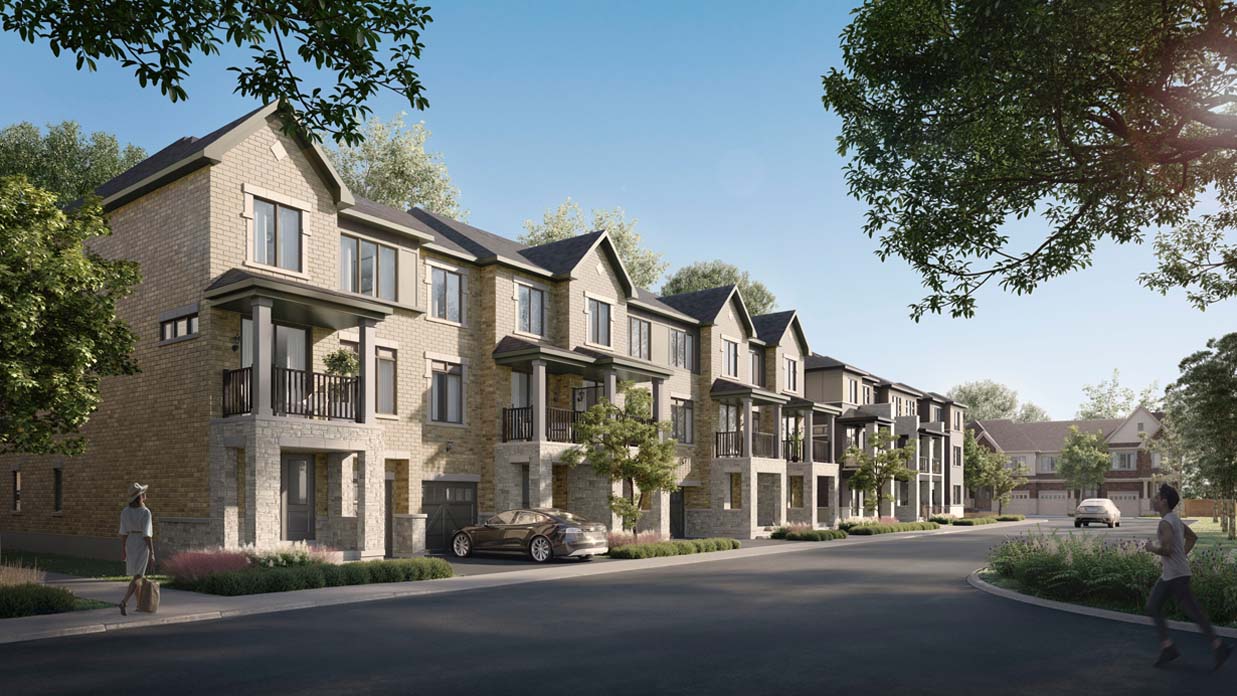 Townhomes of Park & Main. New homes in Unionville by Minto Communities.
