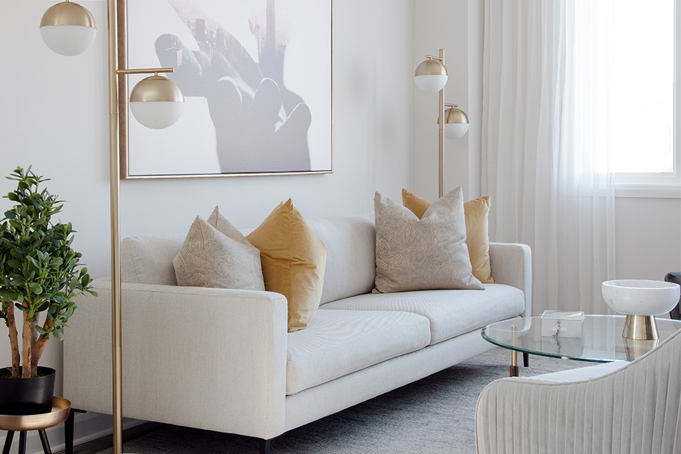 Monterey - Executive Townhome - Living Room and kitchen