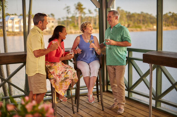 The Overlook Bar & Grill is a great place to enjoy drinks with friends