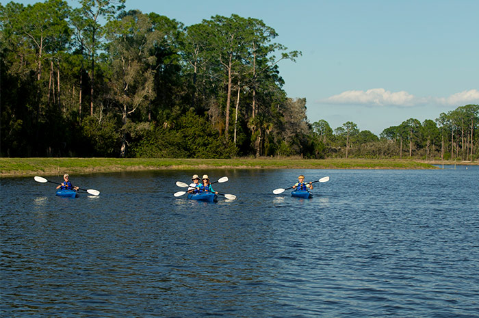 Miles of scenic kayaking through acres of unspoiled natural habitat