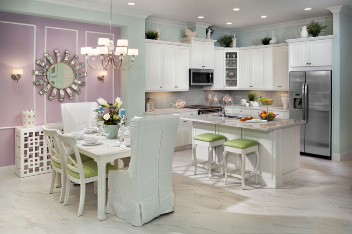 2 bedroom luxury Villa with kitchen opening to dining room (Dahlia shown)