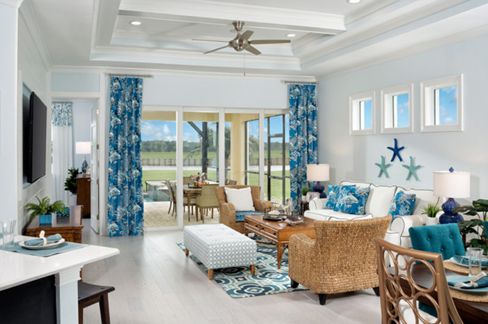 Open floorplan in 3 bedroom 2 bathroom luxury villa (Fresia shown)