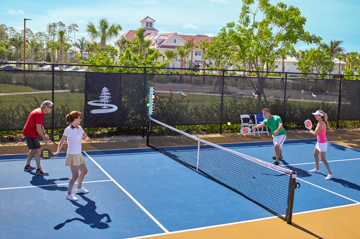 The Isles Club has both pickleball and tennis courts for residents' enjoyment