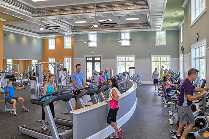 Fitness center with state-of-the-art equipment