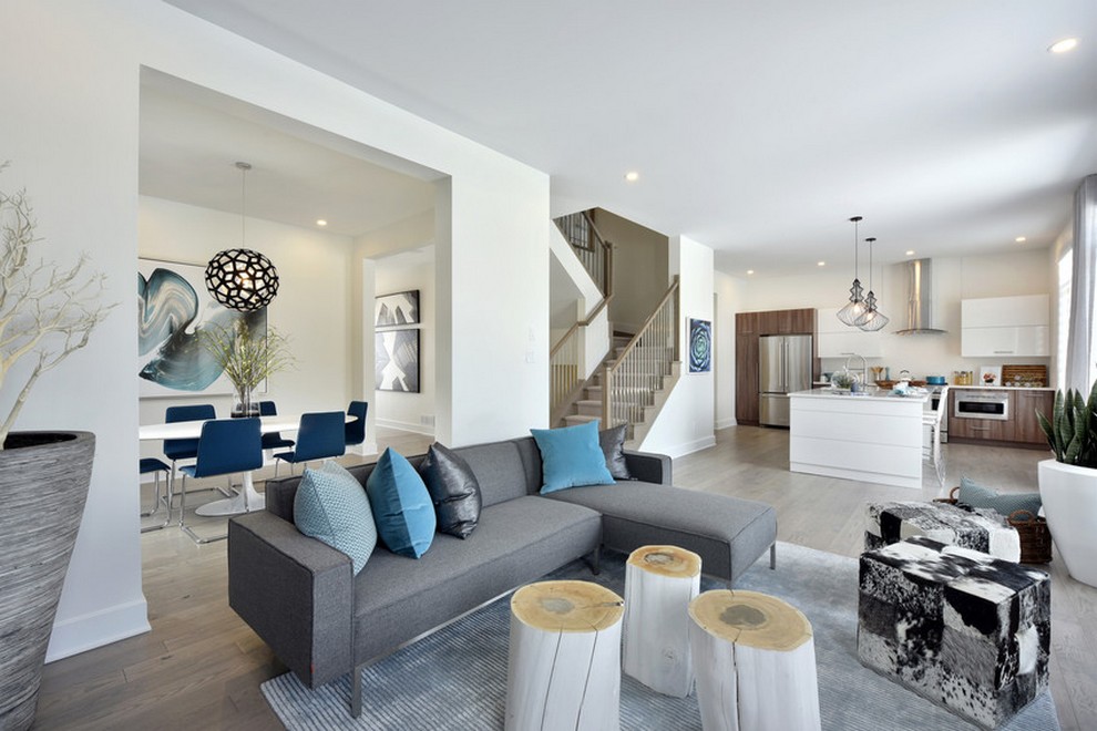 Heartwood - Single Family Home - Great room, dining room, and kitchen