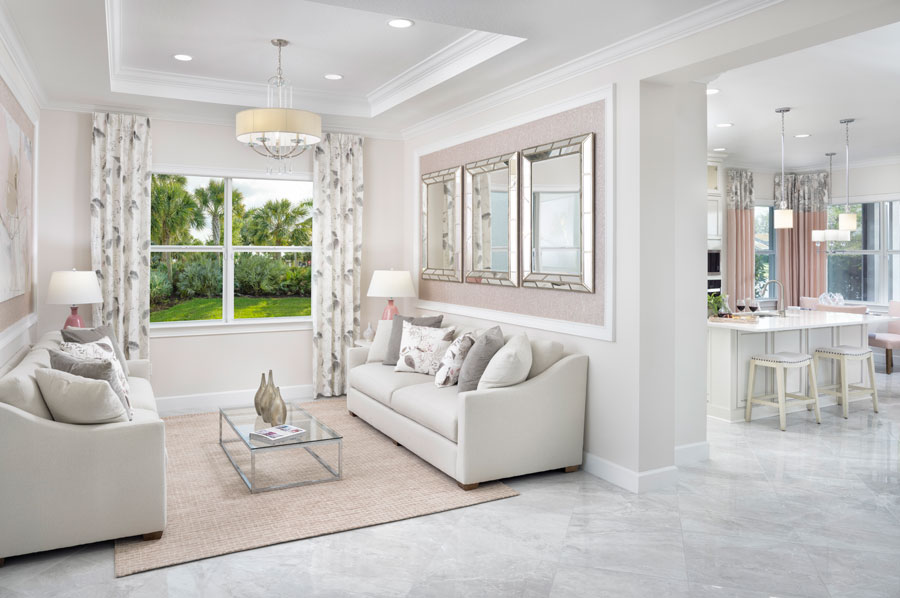 Persimmon Model Living Room and Kitchen