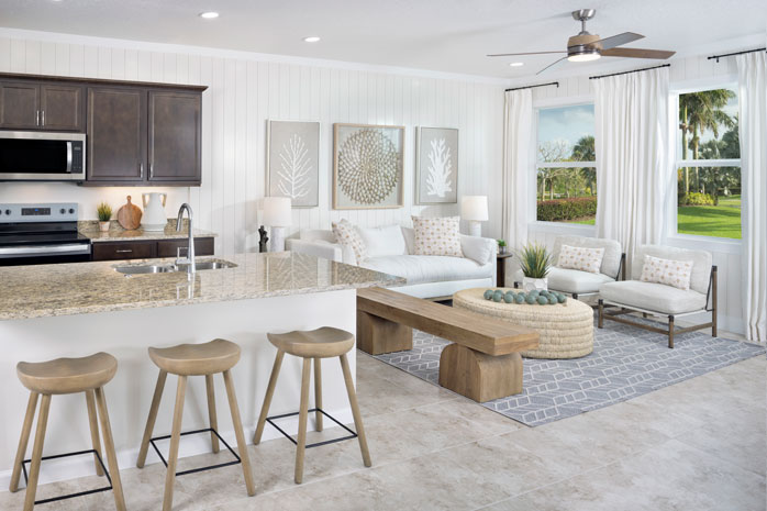 Rose Living Room and Kitchen