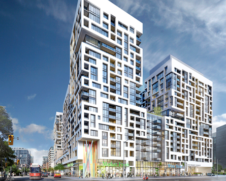 Minto Westside is located at Front and Bathurst, and offers 1 and 2 bedroom suites.