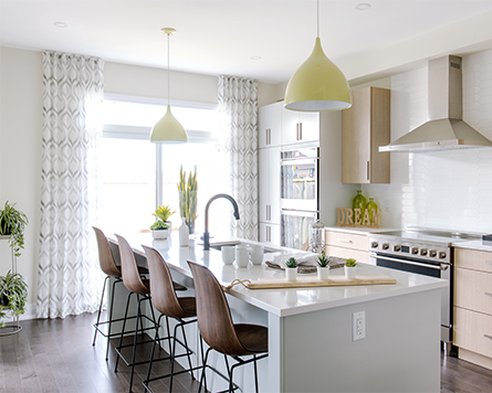 Kitchen in the Stanley Single Family Home Avalon Orléans