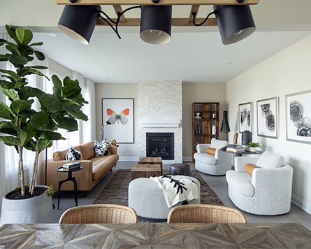 Living Room in the Quinton Single Family Home in Quinn's Point Barrhaven