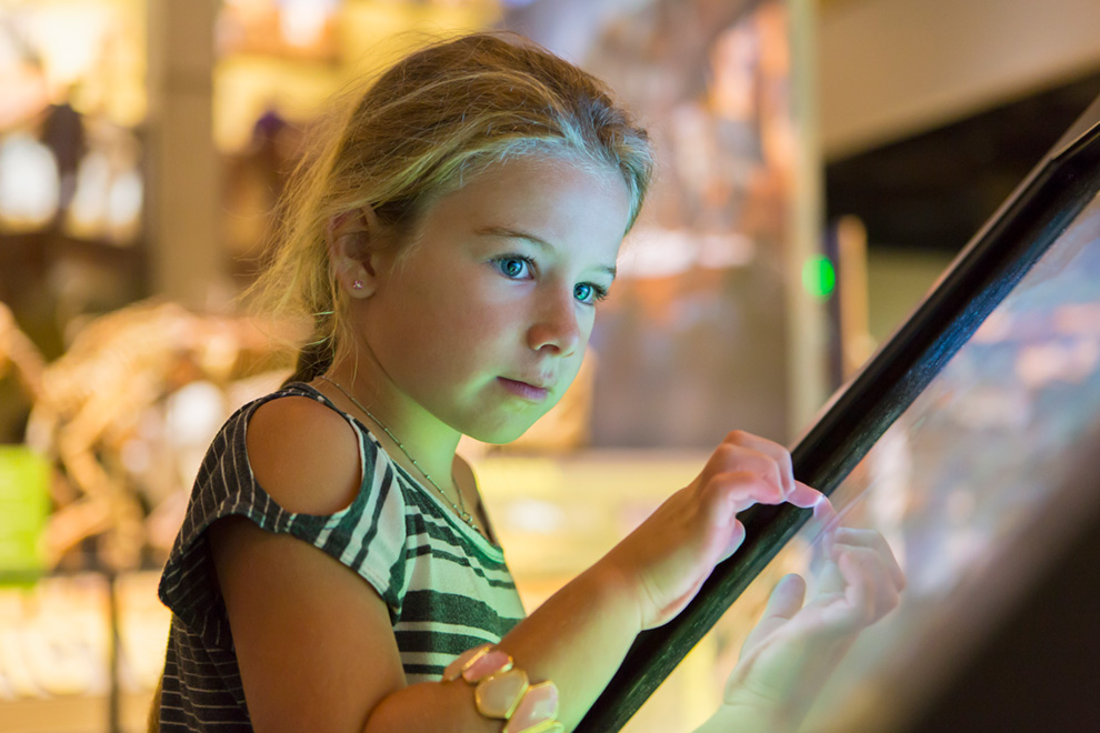 Girl at arcade