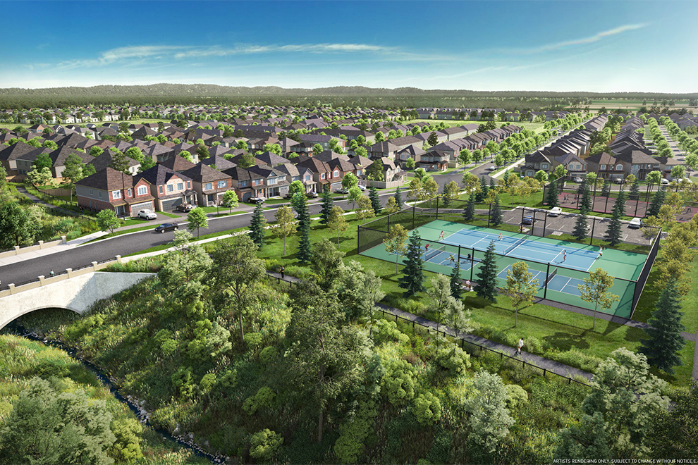 Rendering of Brookline, Kanata Minto Communities Ottawa