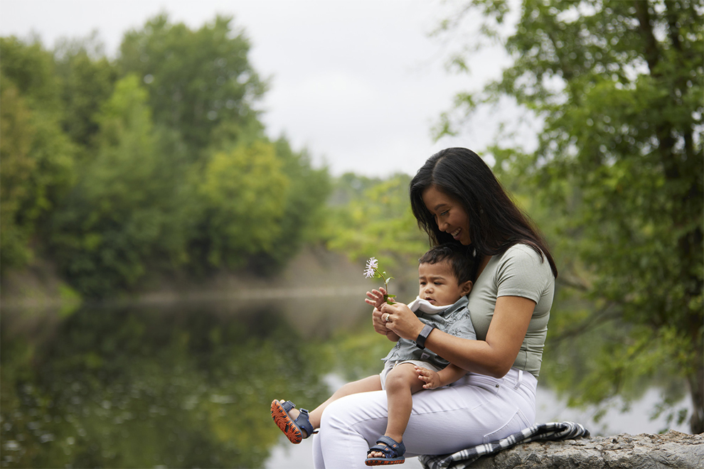 Mother and Son in Brookline Kanata, Minto Communities Ottawa