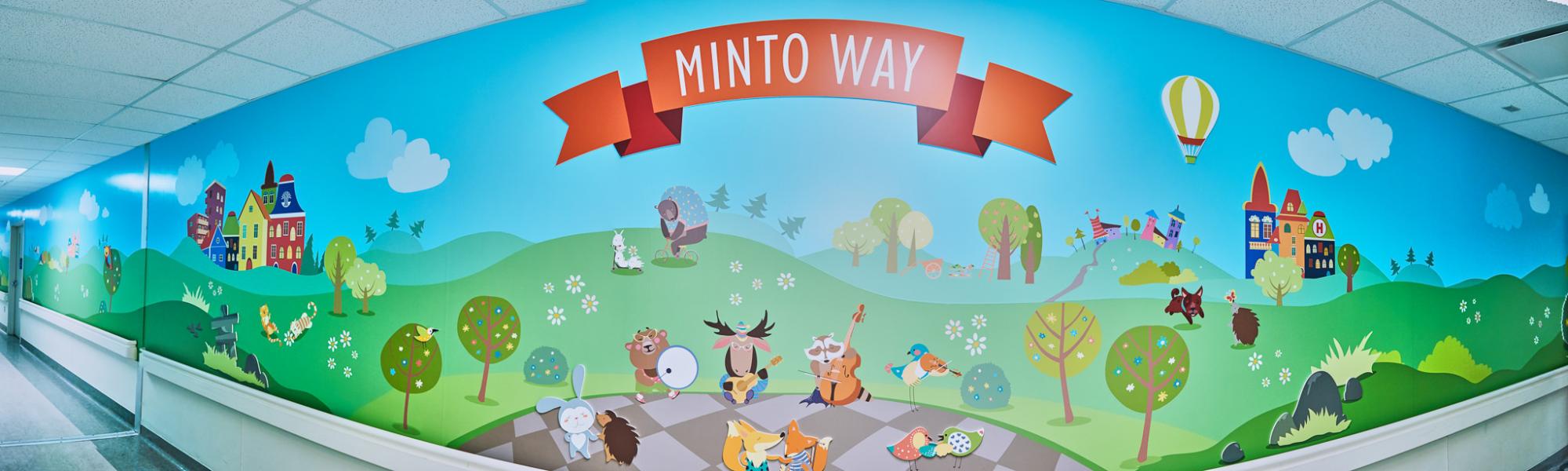 The Minto Way hallway dedication at CHEO