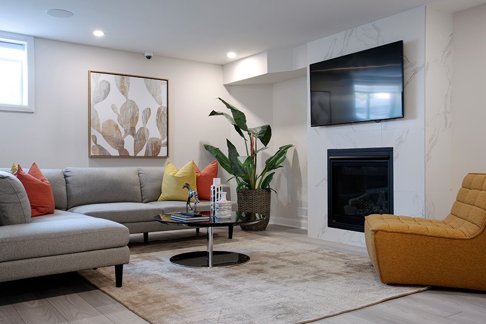 Basement of the Monterey Executive Townhome