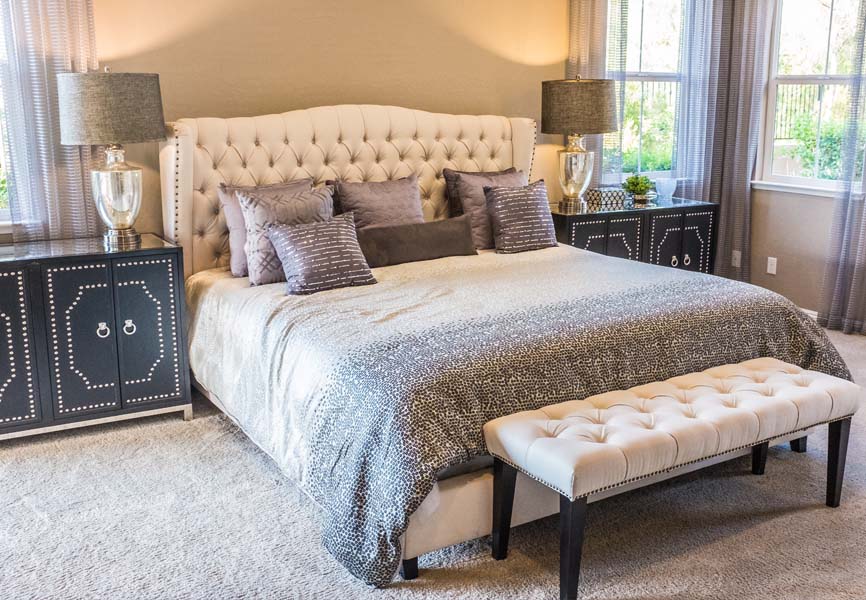 Bedroom with wall-to-wall carpet 