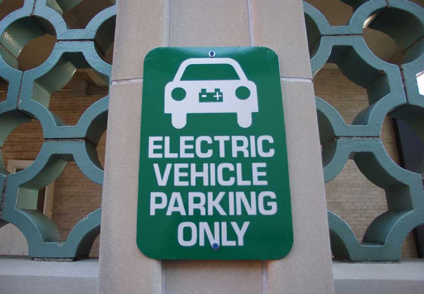 Electric Vehicle Parking Only Sign
