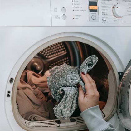 Doing laundry