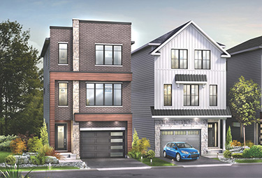 Render of Urban Townhomes for sale in Orléans Ottawa, Avalon by Minto Communities