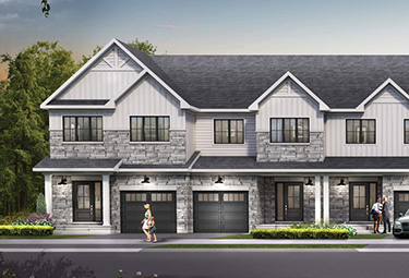 Render of Townhomes for sale in Orléans Ottawa, Avalon by Minto Communities