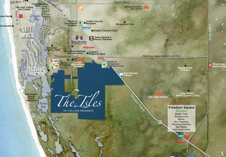 Community Plan The Isles of Collier Preserve New Homes for Sale in