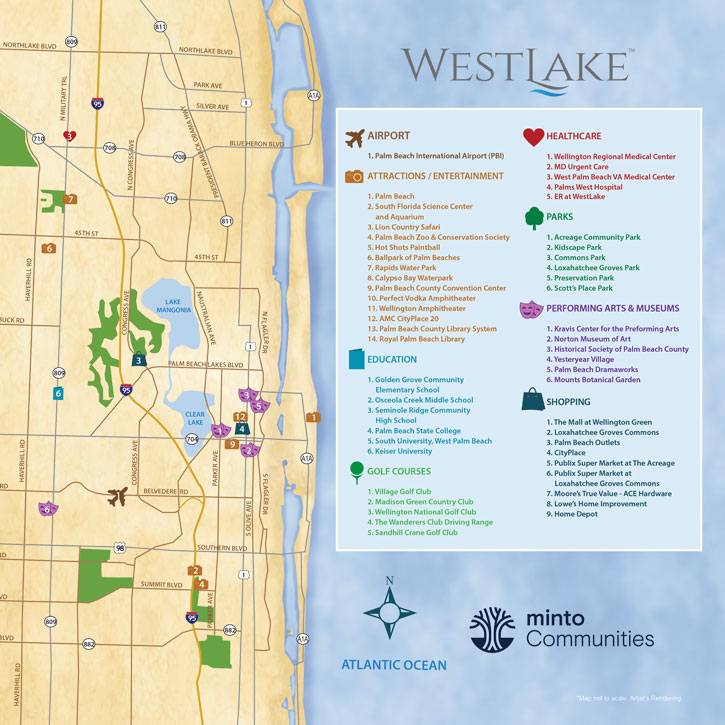 west palm beach neighborhood map