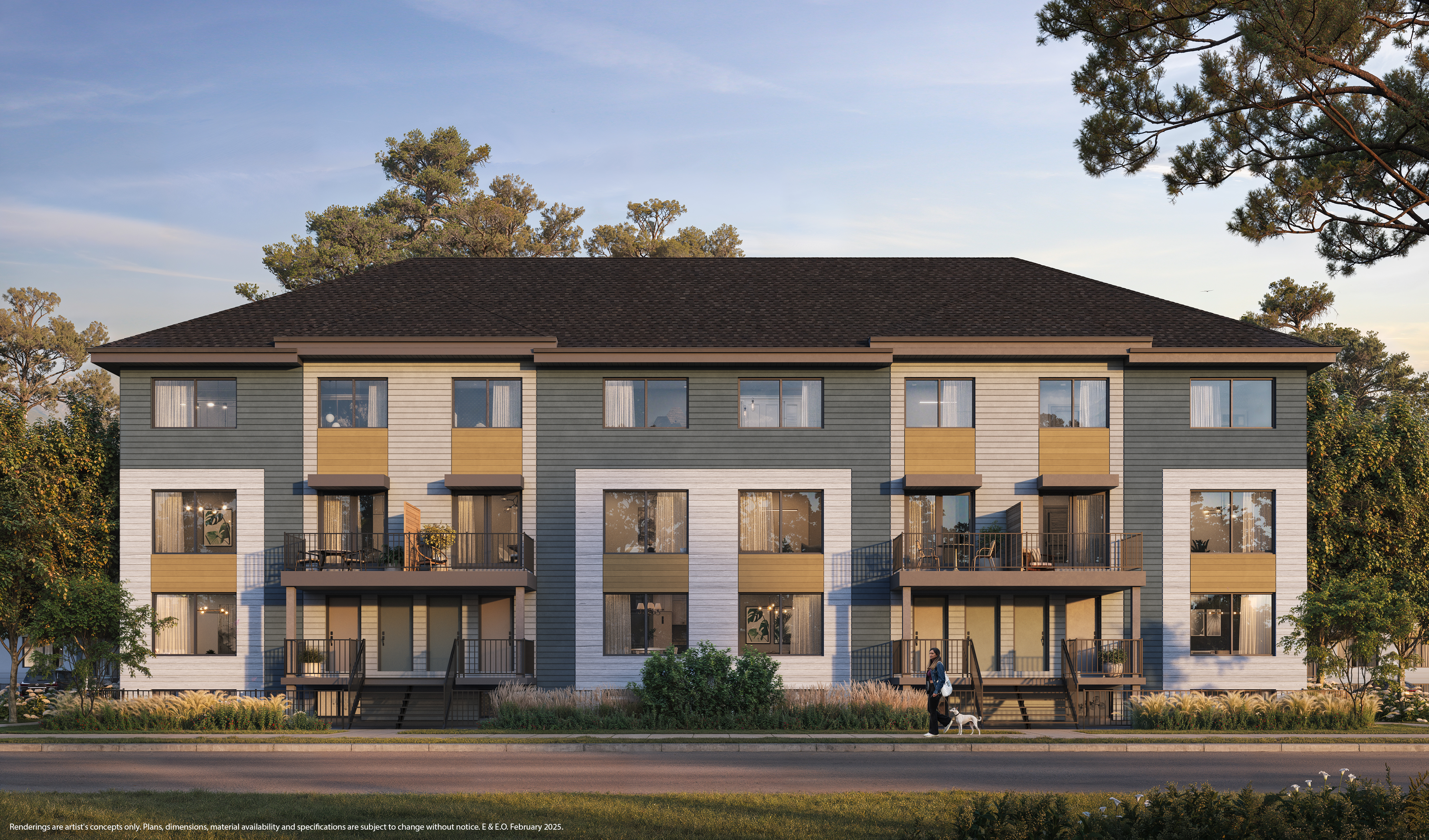 Illustration of a Metro or Stacked Townhome