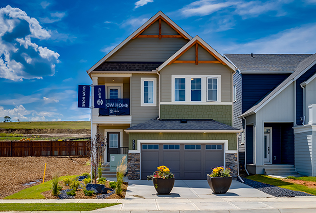 New single family home at the Wildflower community in Airdrie