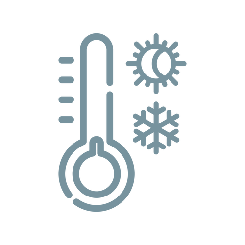 Temperature control icon. New condos for sale at 123 Portland in King West, Toronto. Minto Communities.