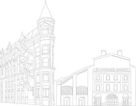 Church Street in Downtown Toronto near The Saint condo by Minto Communities.