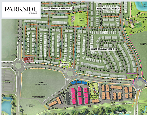 Parkside Site Plan, Minto Communities in Kanata