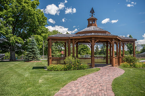 Gazebo at Mahogany in Manotick. Why Mahogany homes by Minto Communities gives you more.  