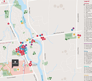 Map of Amenities near Manotick, Mahogany, Minto Communities