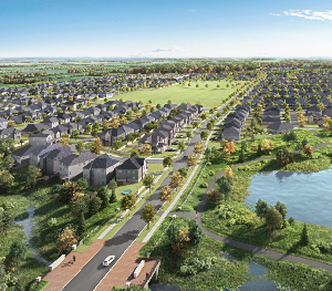 Community rendering of Mahogany, Manotick, a new community in Ottawa by Minto Communities