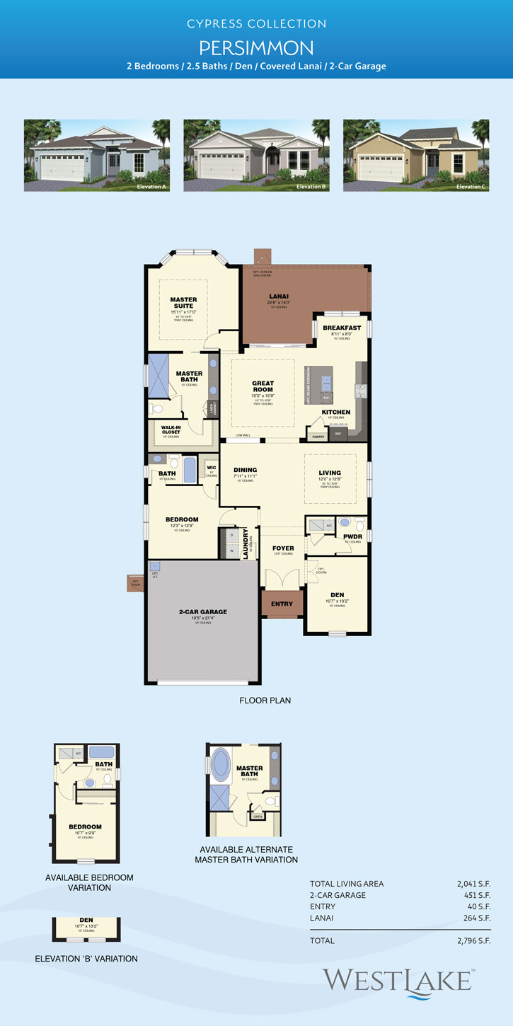 Persimmon Model Home Palm Beach, FL Minto