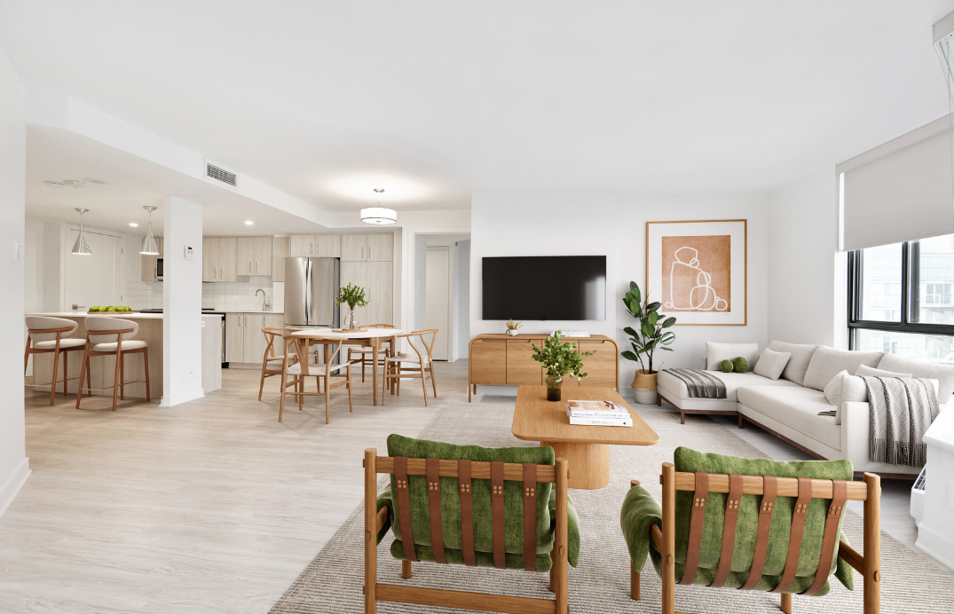 Kitchen Bar   Dining Room at 123 Portland in Toronto. Condo in King West by Minto Communities.