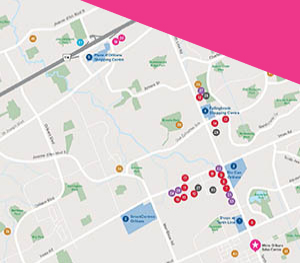 Map of Amenities in Orléans near Avalon, Minto Communities
