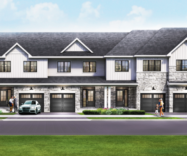 Executive Townhomes for Sale in Brookline in Kanata by Minto.